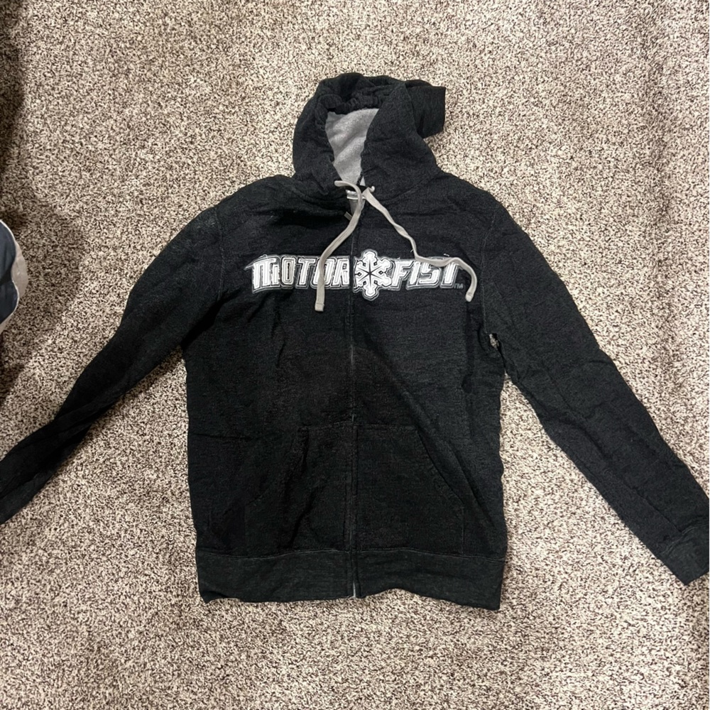 Motorfist zip up hoodie Large